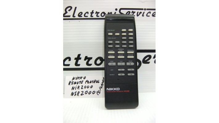 Nikko NIR2000 cd player  Remote  control